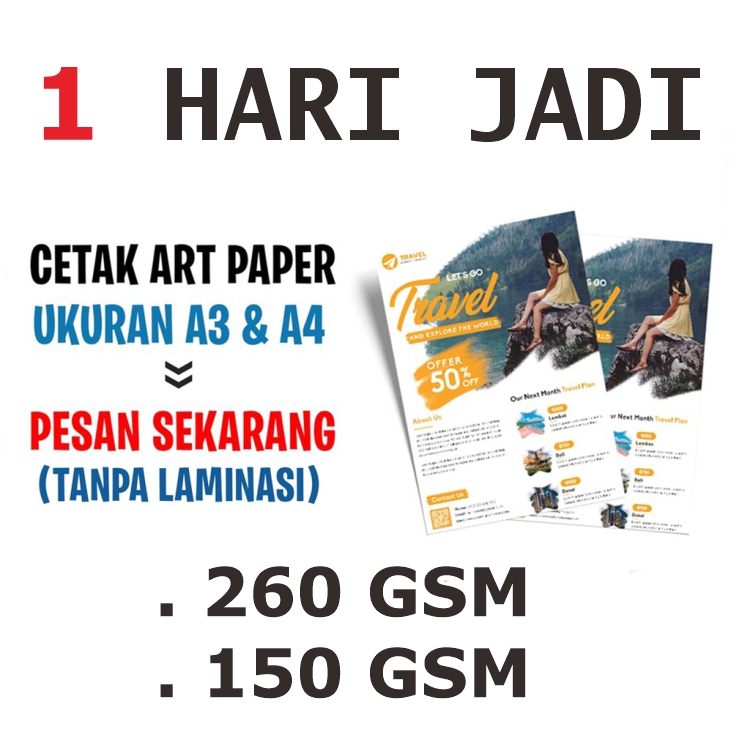 

CETAK ARTPAPER A3/A4/A5
