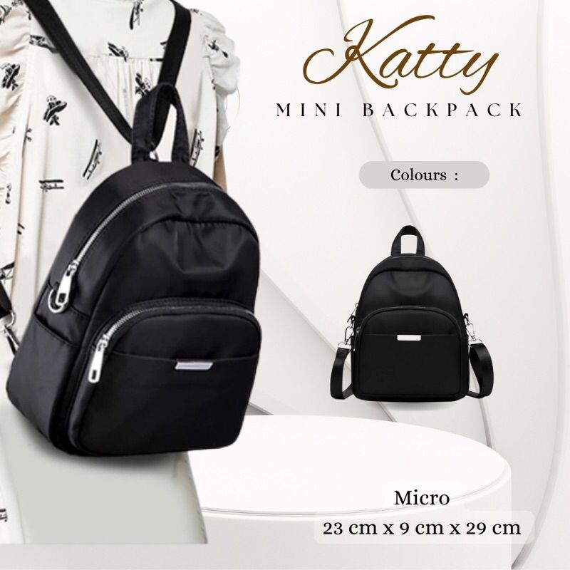 Tas Ransel Wanita Tas Ransel Gendong Wanita Fashion Ransel Wanita Hitam