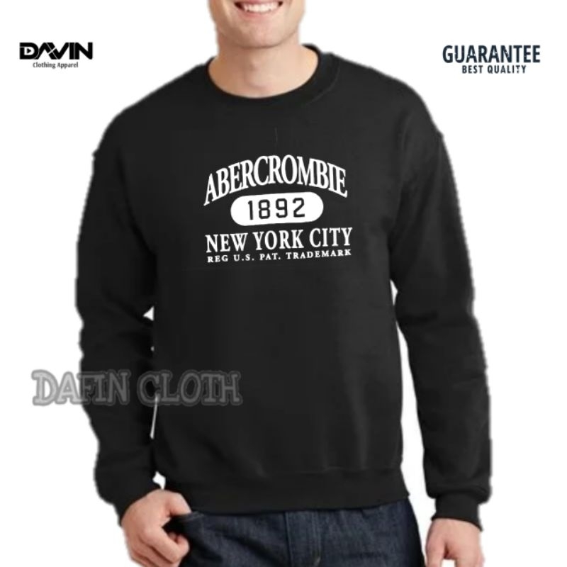 Sweater Cardigan Pria Abercrombie New York City
