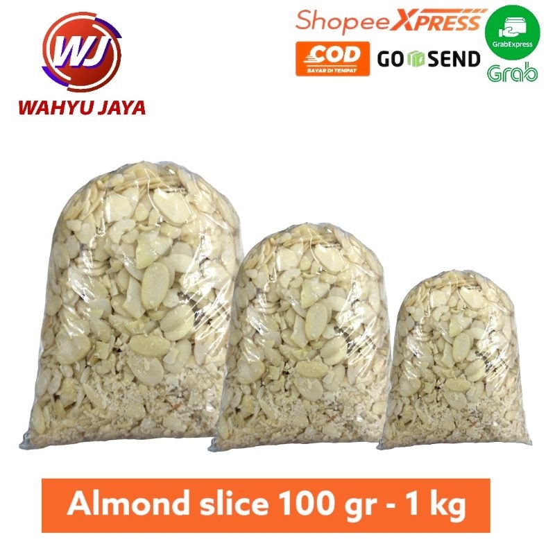 

Almond slice 100 gram - 1 kg