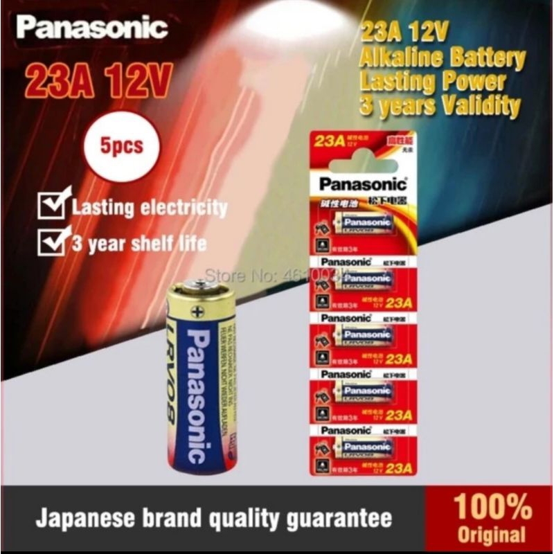 BATERAI PANASONIC A23 ORIGINAL BATERAI 3V