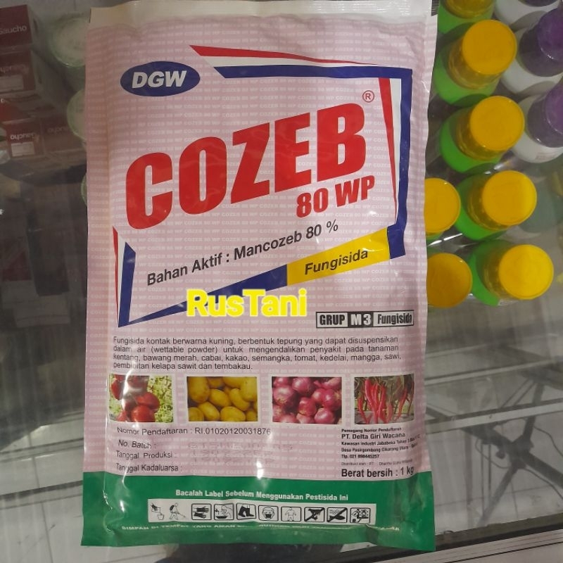 Fungisida COZEB 80WP 1Kg bahan aktif : mancozeb 80%