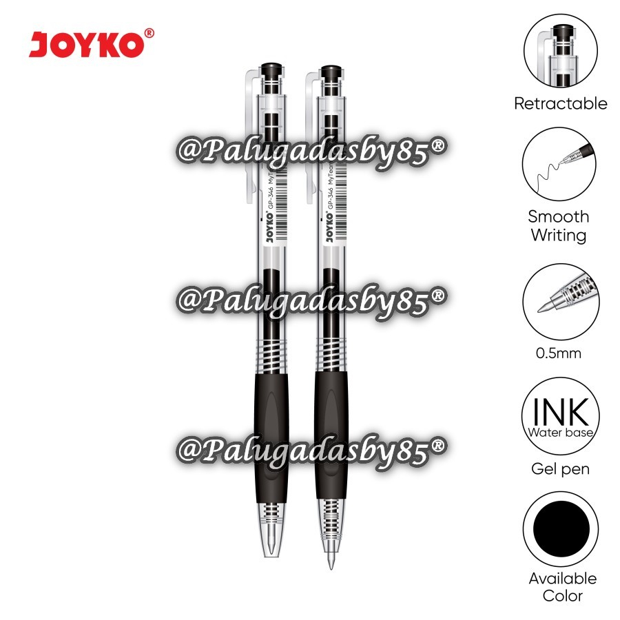 

(1 Biji) GROSIR Bolpen JOYKO GP-346 MyTeam Gel 0.5 Gel Pen Hitam / Gel Pen Pulpen Pena Joyko GP-346 My Team 0.5 mm / Gelpen Joyko GP346 / Joyko GP 346
