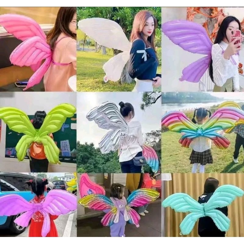 balon foil sayap kupu-kupu / balon sayap malaikat