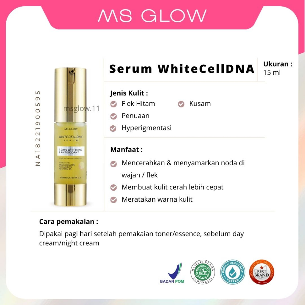 12. Serum White Cell DNA MS Glow Original Official Store
