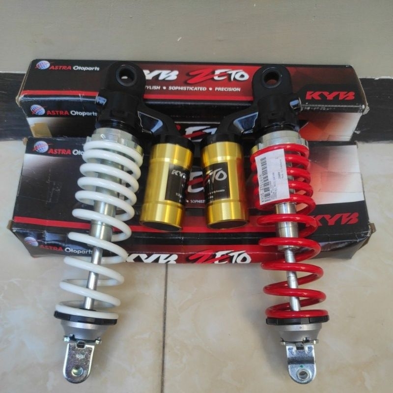 Kyb zeto shock belakang tabung untuk motor matic ring14/ukuran 300mm