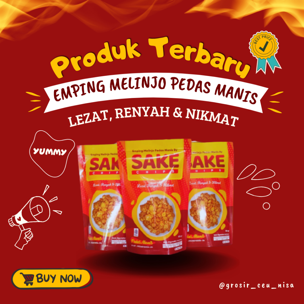 

Emping Melinjo Pedas Manis by Sake Chips