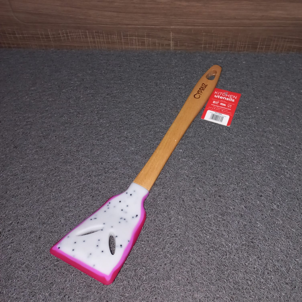 Turner Lubang CYPRUS Dragon Fruit AM-0986/Spatula Silicon Rp47.500