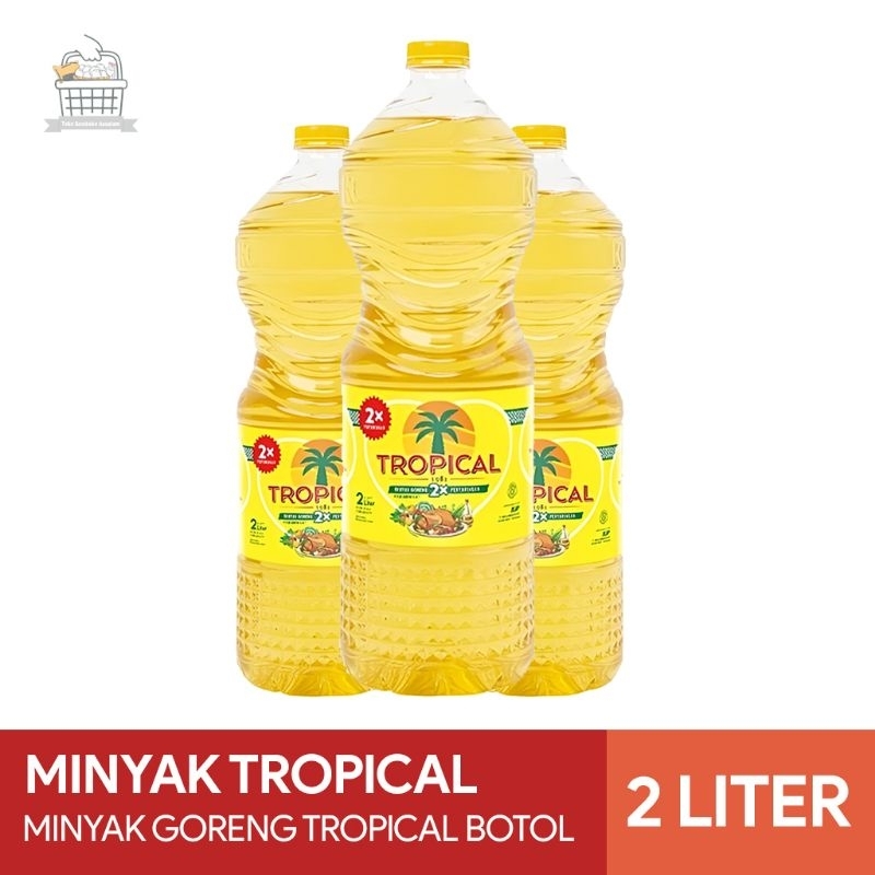 Minyak Tropical 2 Liter - Minyak Goreng Tropical 2 Liter Kemasan Botol - Minyak Goreng Tropical Berk