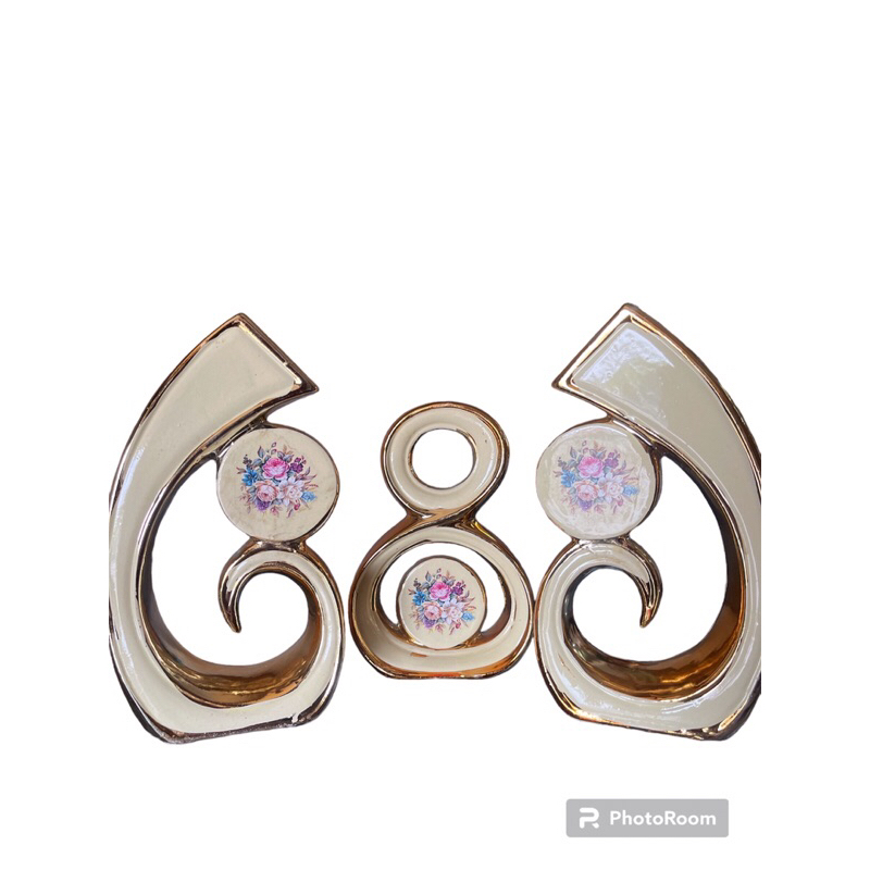 SET 3 ANGKA 8 DAN 6 PAJANGAN KERAMIK HIAS/PAJANGAN KERAMIK HIAS/SET 3 KERAMIK