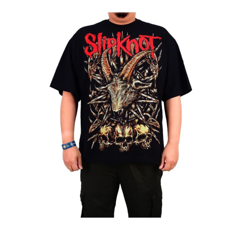 T-SHIRT SLIPKNOT OVERSIZE T-SHIRT BAND BOOTLEG KAOS SLIPKNOT BIG SIZE