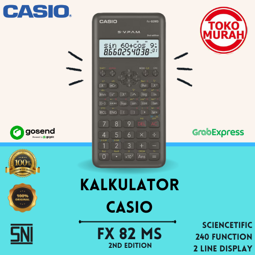 

Casio FX 82 MS - Scientific Kalkulator/Kalkulator Sains 240 Function