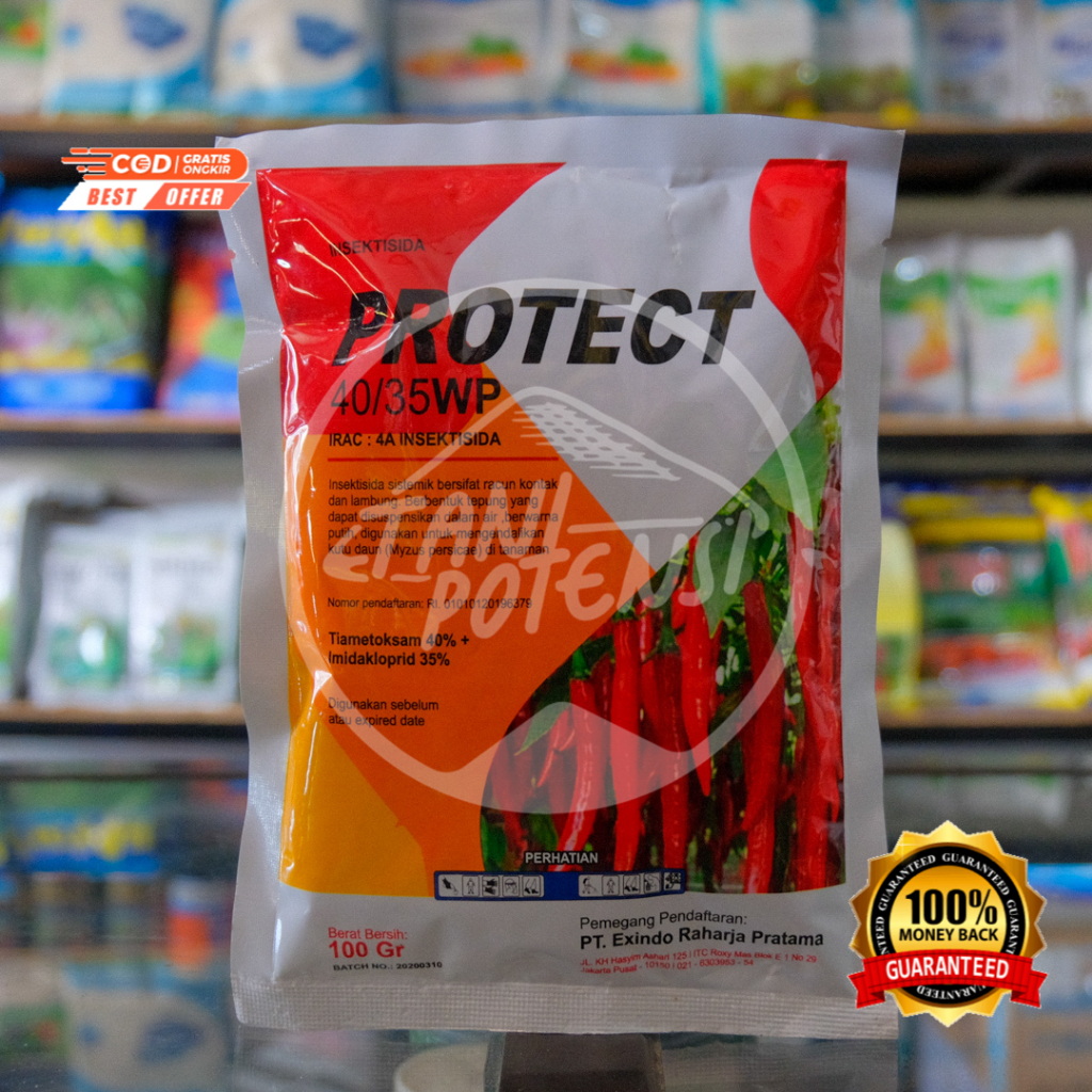 Insektisida PROTECT 100gram, obat pembasmi hama kutu putih,kutu kebul,thrips