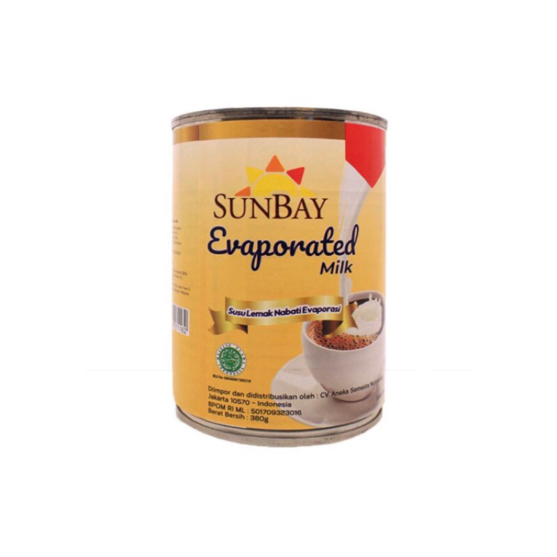 

Sunbay Susu evaporated milk 380g