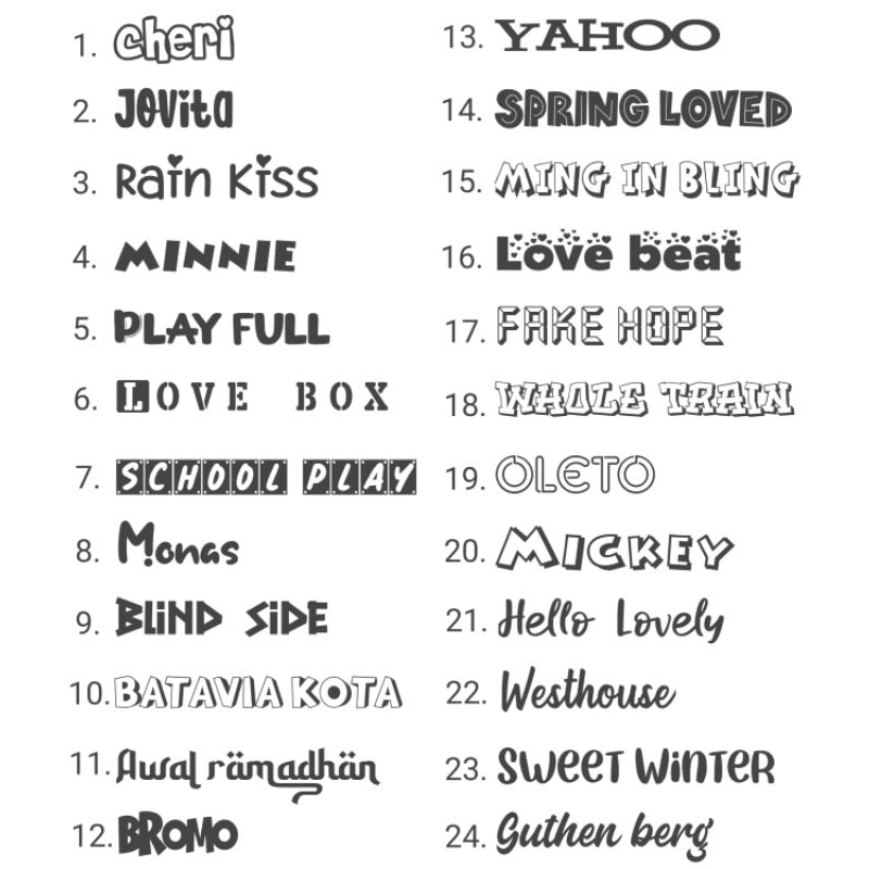 STIKER CUSTOM NAMA || STIKER TIMBUL