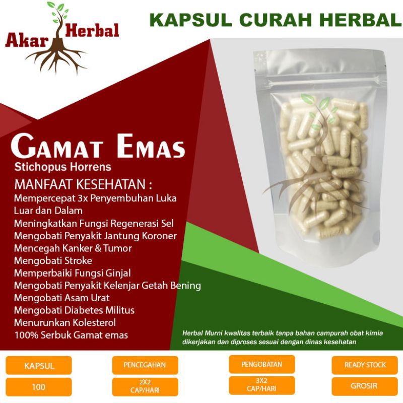 GAMAT EMAS SERBUK 100kps