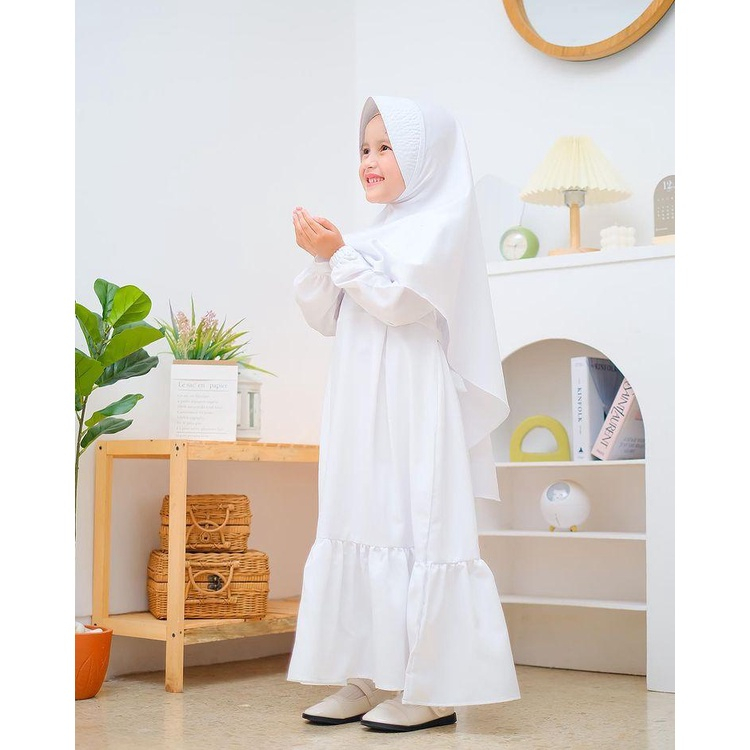 anak perempuan gamis terbaru 2023 gamis putih anak perempuan gamis anak umur 2-9 tahun baju gamis pu