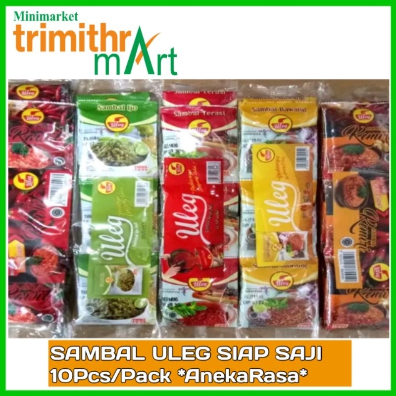 

Sambal UlegSerbaguna 4VarianRasa//Bawang//Pedas//Ijo//Terasi