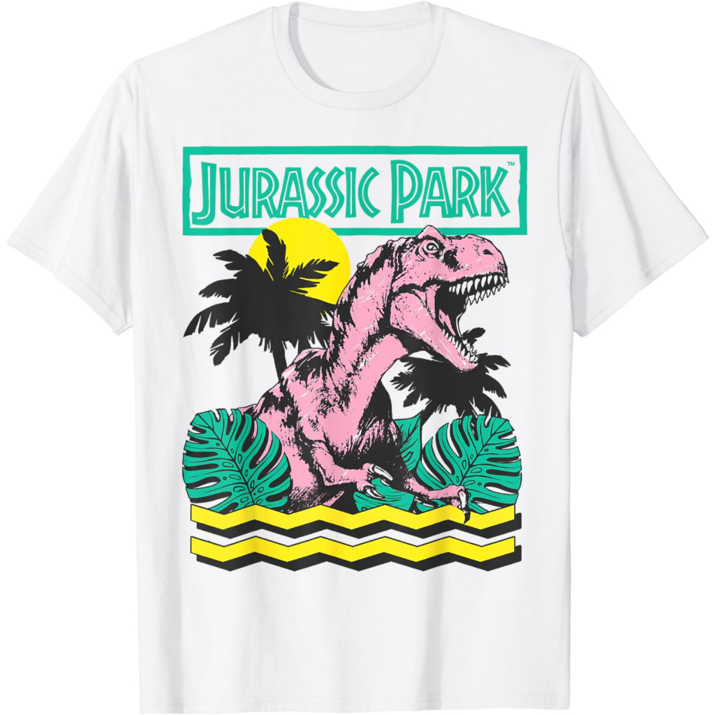 Baju kaos distro Jurassic Park Vintage T-Rex Roar Retro T-Shirt