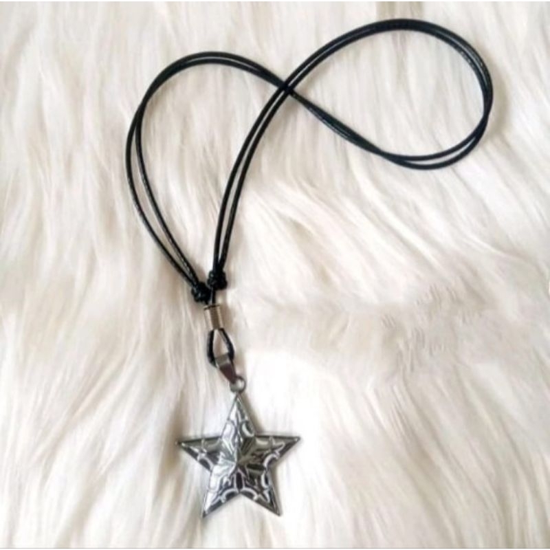 KALUNG TALI HITAM PRIA WANITA MURAH KEREN