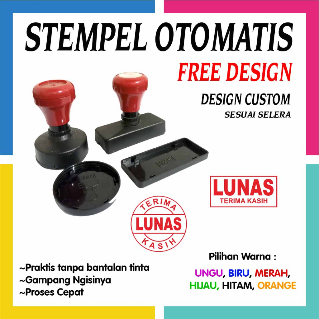 

Stempel Flash Custom/Lunas/Perusahaan/Toko dll (Ukuran Standar)