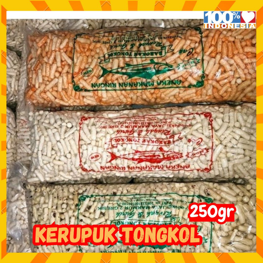 

Kerupuk Ikan Tongkol Kemasan 250gr