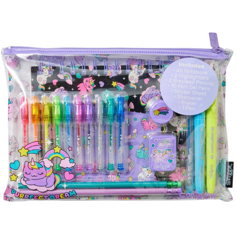 

Smiggle Icons Essentials A5 Stationery Gift Pack CAT Original SALE
