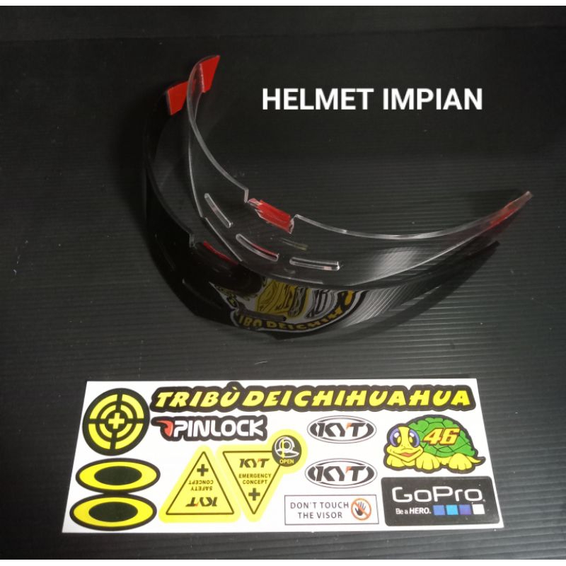 SPOILER HELM KYT 2VISION + STIKER