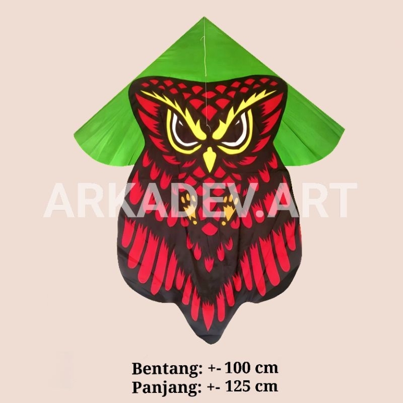 Layang Layang Kain/ Layangan CELEPUK BURUNG HANTU Jumbo
