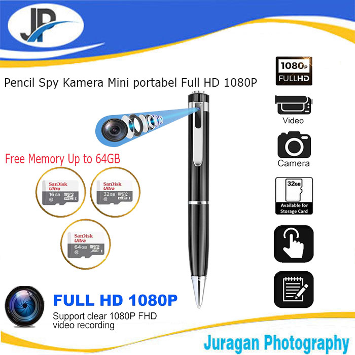 Pencil Spy Camera / Kamera Mini portabel Full HD 1080P