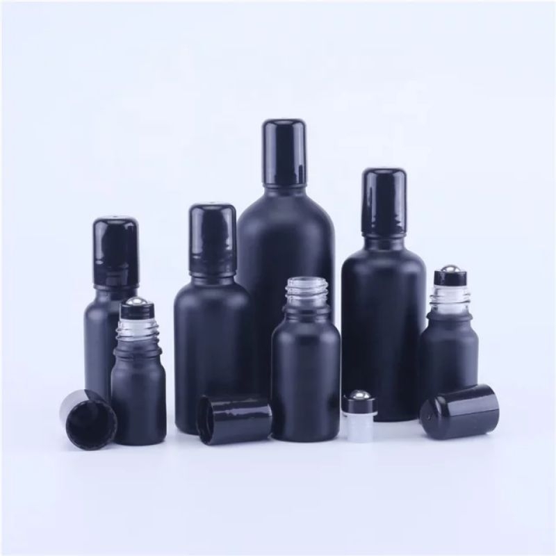 Botol Roll On Kaca Hitam Volume 30ml, 50ml, 100ml