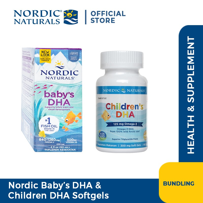 Nordic Naturals Baby's DHA + Children's Dha Softgels