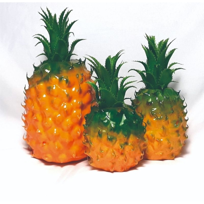 Buah nanas hias replika buah nanas buah hias buah pajangan toko jus dummy pineapple buah plastik
