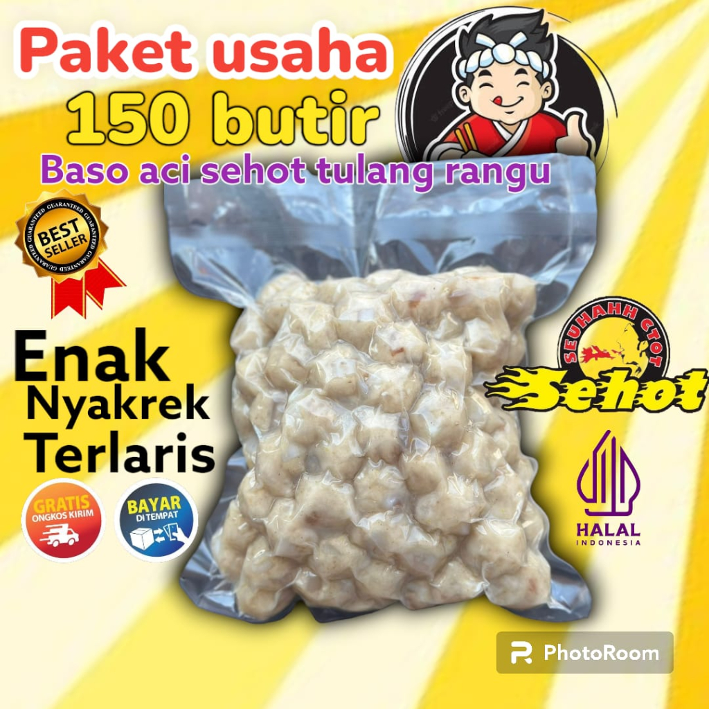 

Paket Usaha 150 butir Baso Aci Tulang Rangu ( Bocitur )