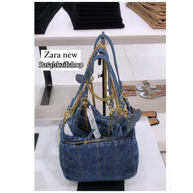 TAS SELEMPANG DENIM ZARA WANITA