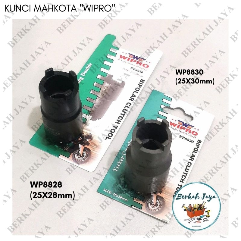 Kunci Mahkota WIPRO | Tracker Double Crown Socket | Treker Coupling Double 25x28 / 25x30