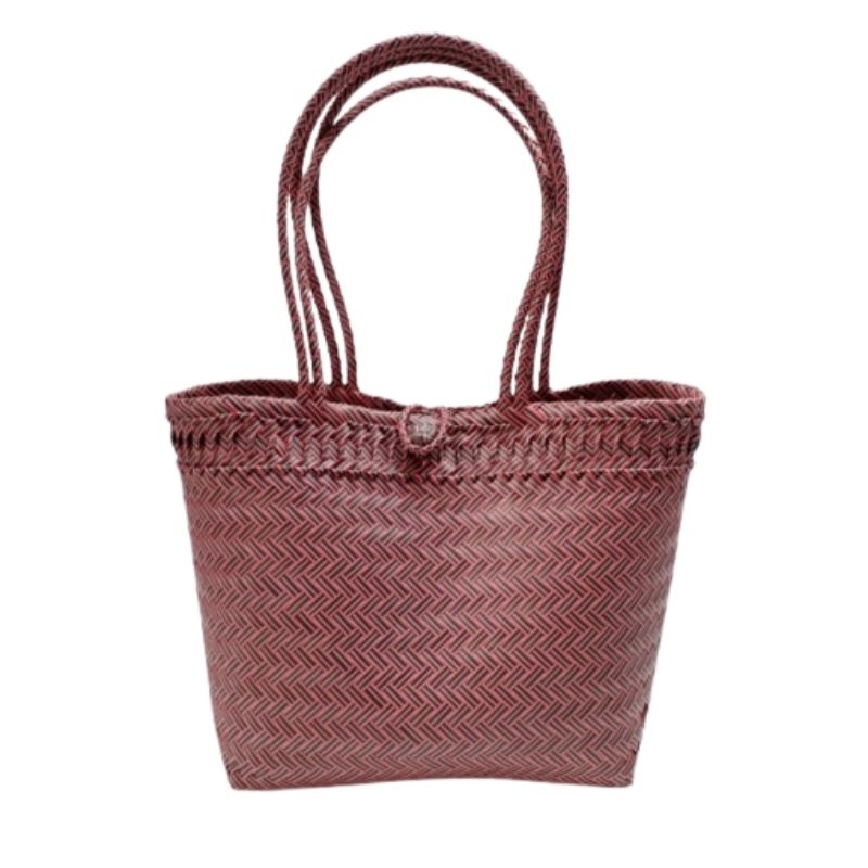 TAS Lurik Polos PREMIUM/tas anyaman plastik/souvernir/hampers