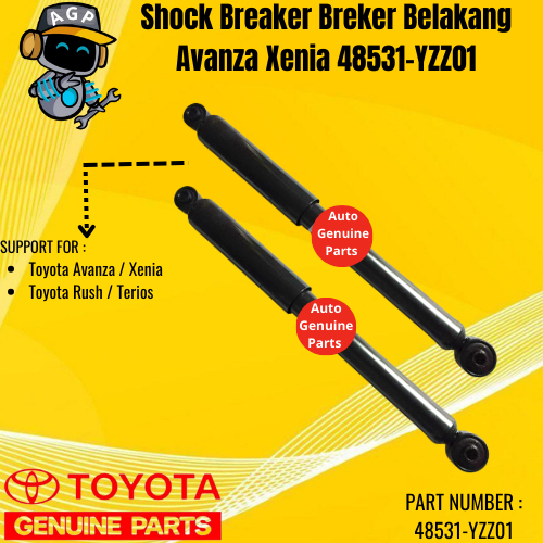 Shock Breaker Breker Belakang Avanza Xenia 48531-YZZ01 Original Toyota