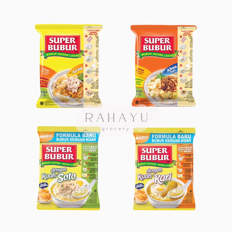 

SUPER BUBUR ALL VARIANT SINGLE 45 GR