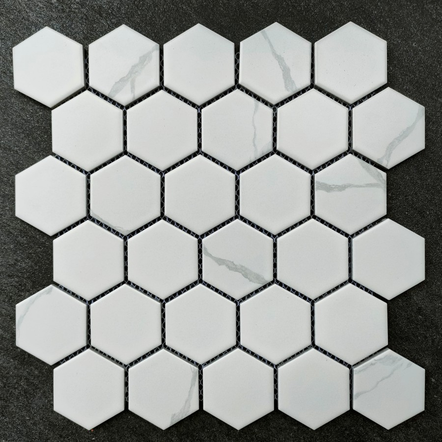 Keramik Mosaic  Dinding Dapur Backsplash Kitchenset Mewah Kamar Mandi Minimalis - Singres  Carrara H
