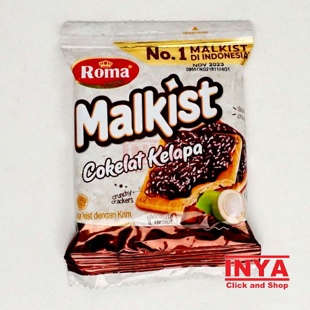 

Roma Malkist Coklat Kelapa 19gr Sachet - Biscuits