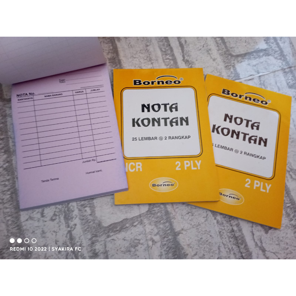 

Nota 2ply NCR / Rangkap 2 Borneo / CH