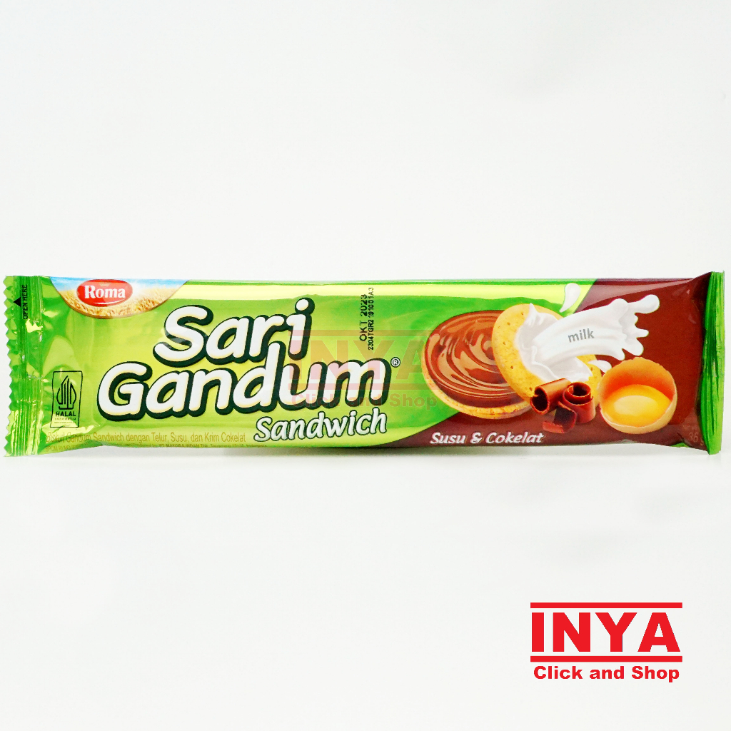 

Roma Sari Gandum Sandwich 27gr Sachet - Biscuits