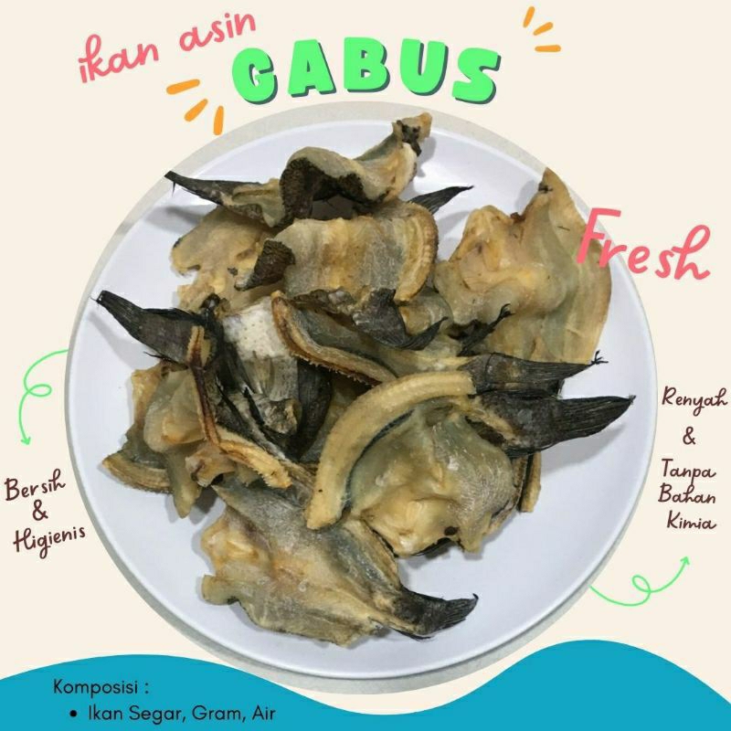 

Ikan Asin Gabus 10 Ribu Kualitas Super Premium