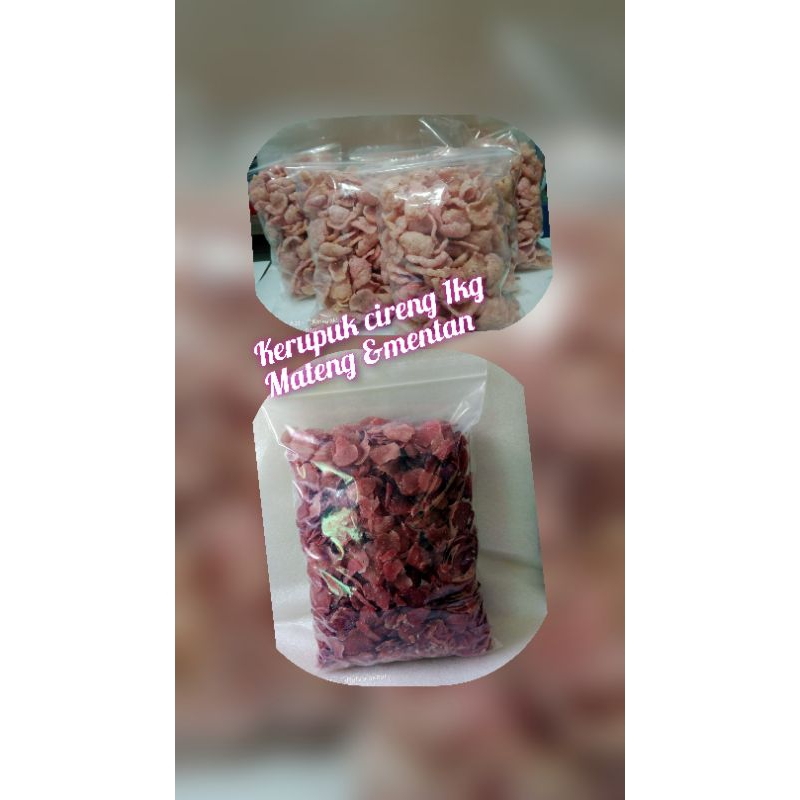 

Kerupuk cireng mentah dan mateng 1kg