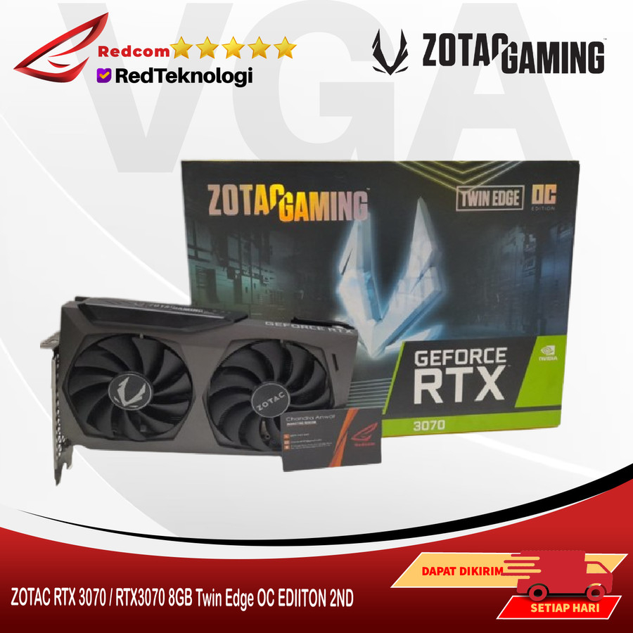 VGA NVIDIA ZOTAC RTX 3070 / RTX3070 8GB Twin Edge - 2ND