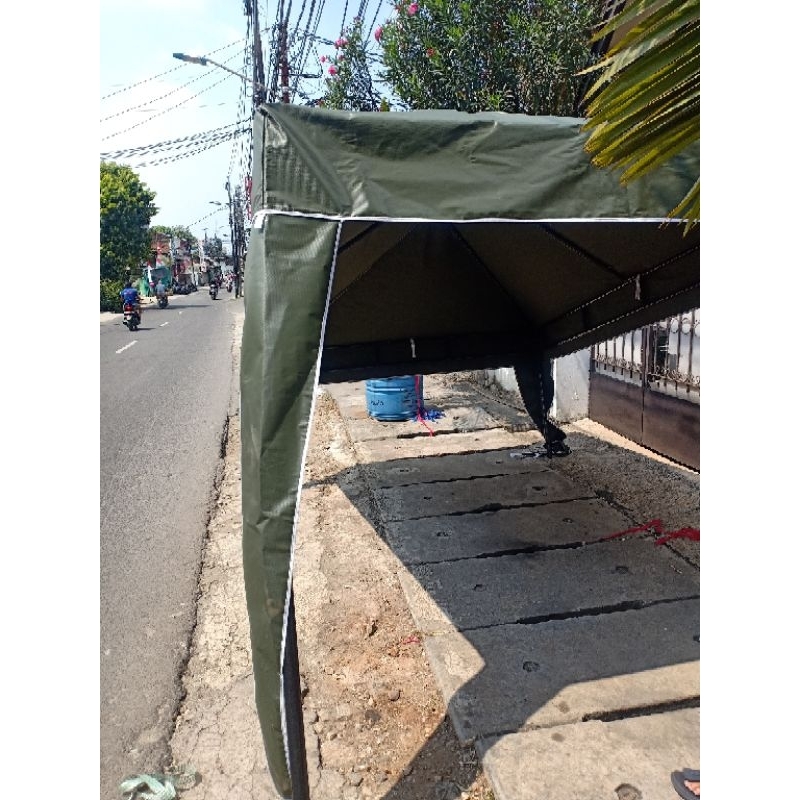 ATAP TENDA CAFE UKURAN 3X3 bhan terpaulin high quality