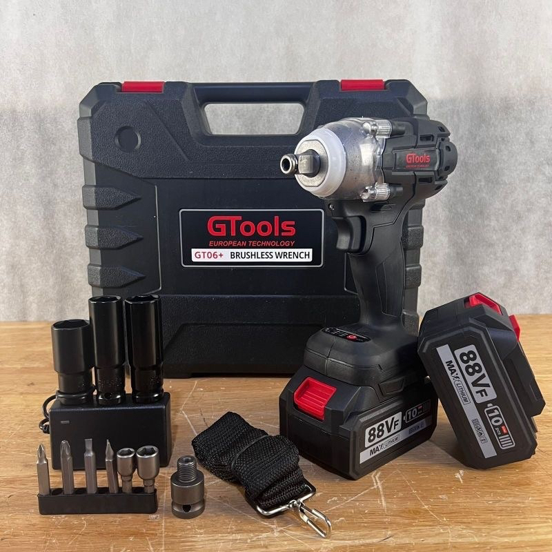 Impact Wrech Gtools GT06+ Pembuka Baut Impact 88V Gtools Koper set FACELIFT