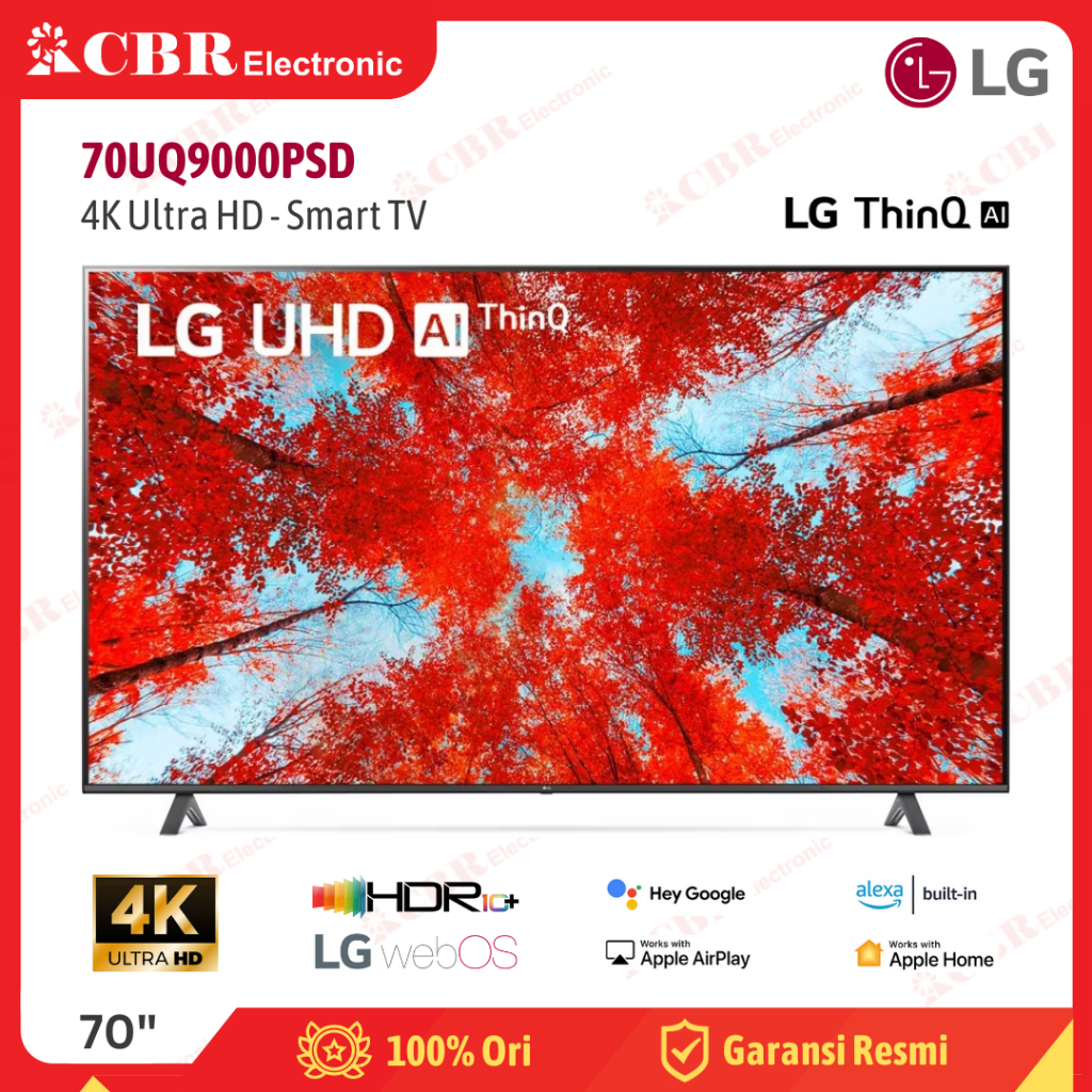 TV LG 70 Inch LED 70UQ9000PSD (4K UHD-Smart TV)