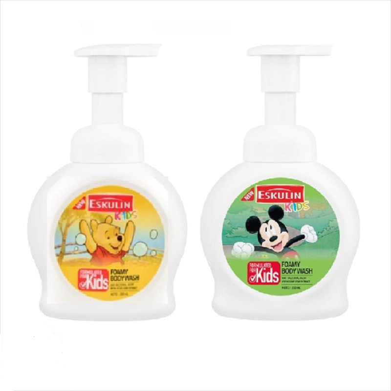 Eskulin Kids Foamy Body Wash Mickey/Winnie The Pooh Pump 200/baby.cool